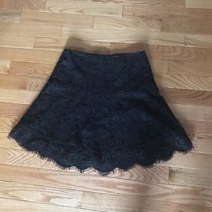 BB Dakota Black Lace Skirt